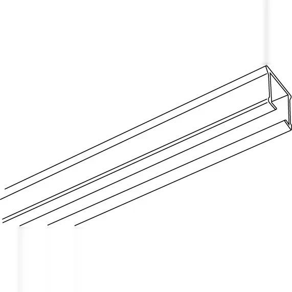 RAIL CS 20x20mm LONG 6m10 ALU BLANC B33874 — 2