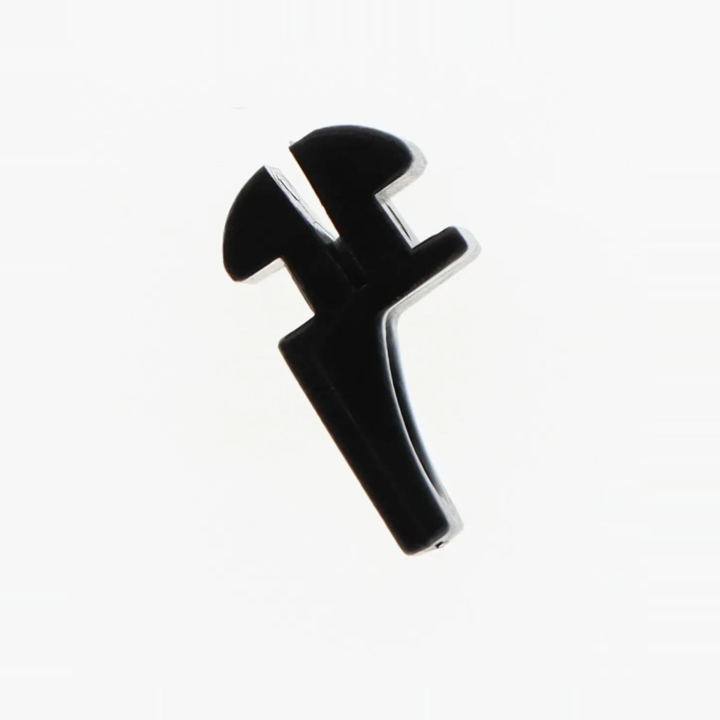 50 BARRETTES 10 GLISSEURS ASYMETRI. NOIR B33812 — 2