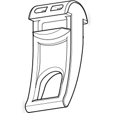 25 BARRETTES 10 GLISSEURS ASYMETRI.BLANC B33880 — 2