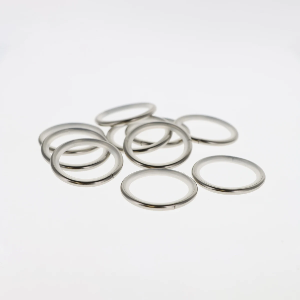 10 anneaux insert plastique Ø35x42 Nickel Mat — 2