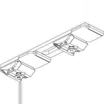 Support plafond double SK Blanc, Unités — 2