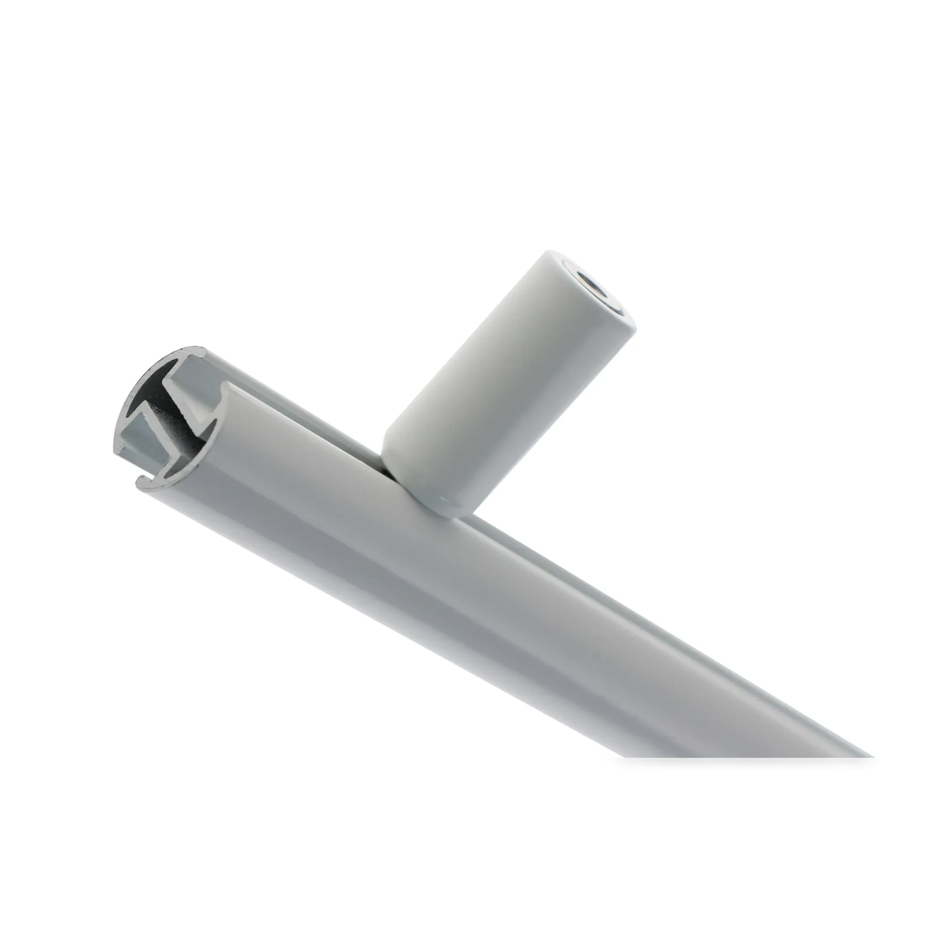 Support plafond tube rail R=3cm Blanc — 4