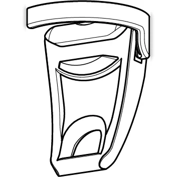 GLISSEUR FREIN CS BLANC B33883 — 2