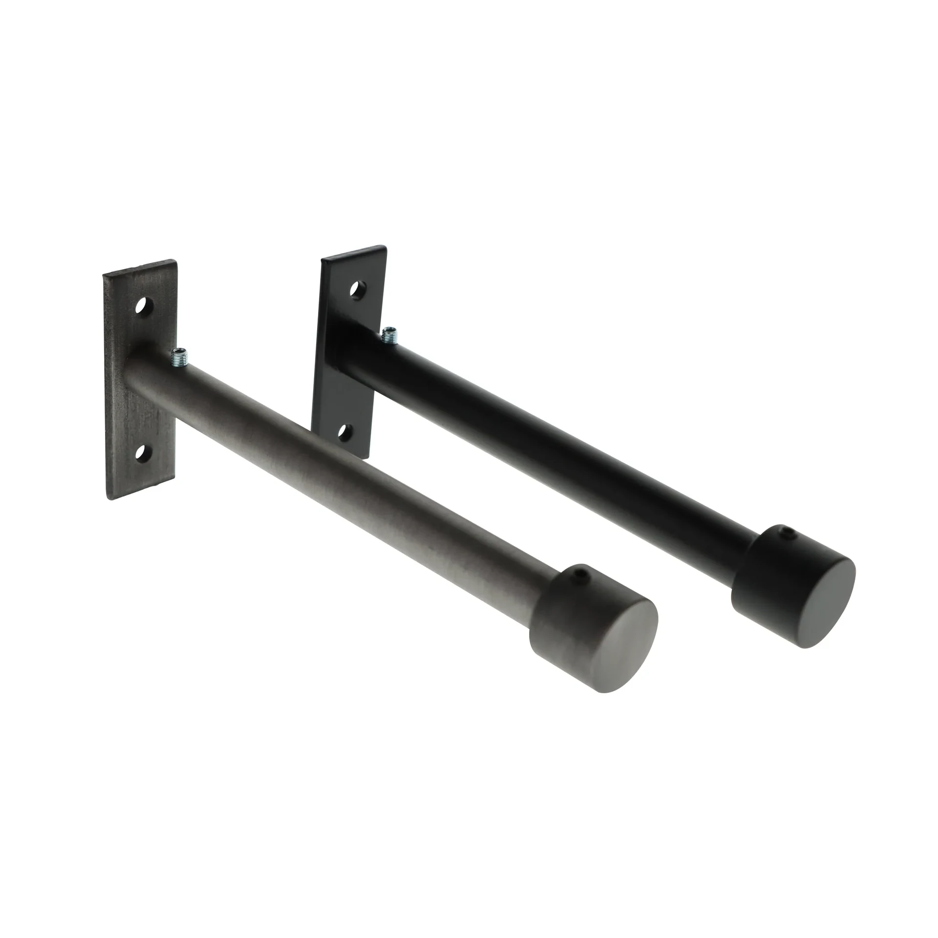 SUPPORT CENTRAL DOUBLE TRINGLE 17cm ACIER PATINE B36632 — 4
