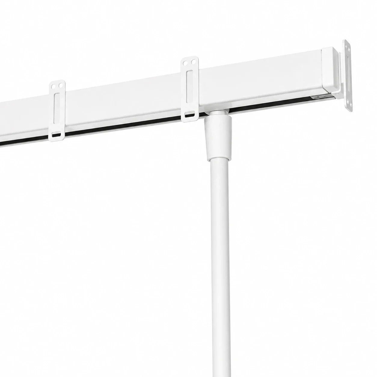[B17234] Tringle de porte (PIVORAIL) (Blanc, 1m00, Boulet)