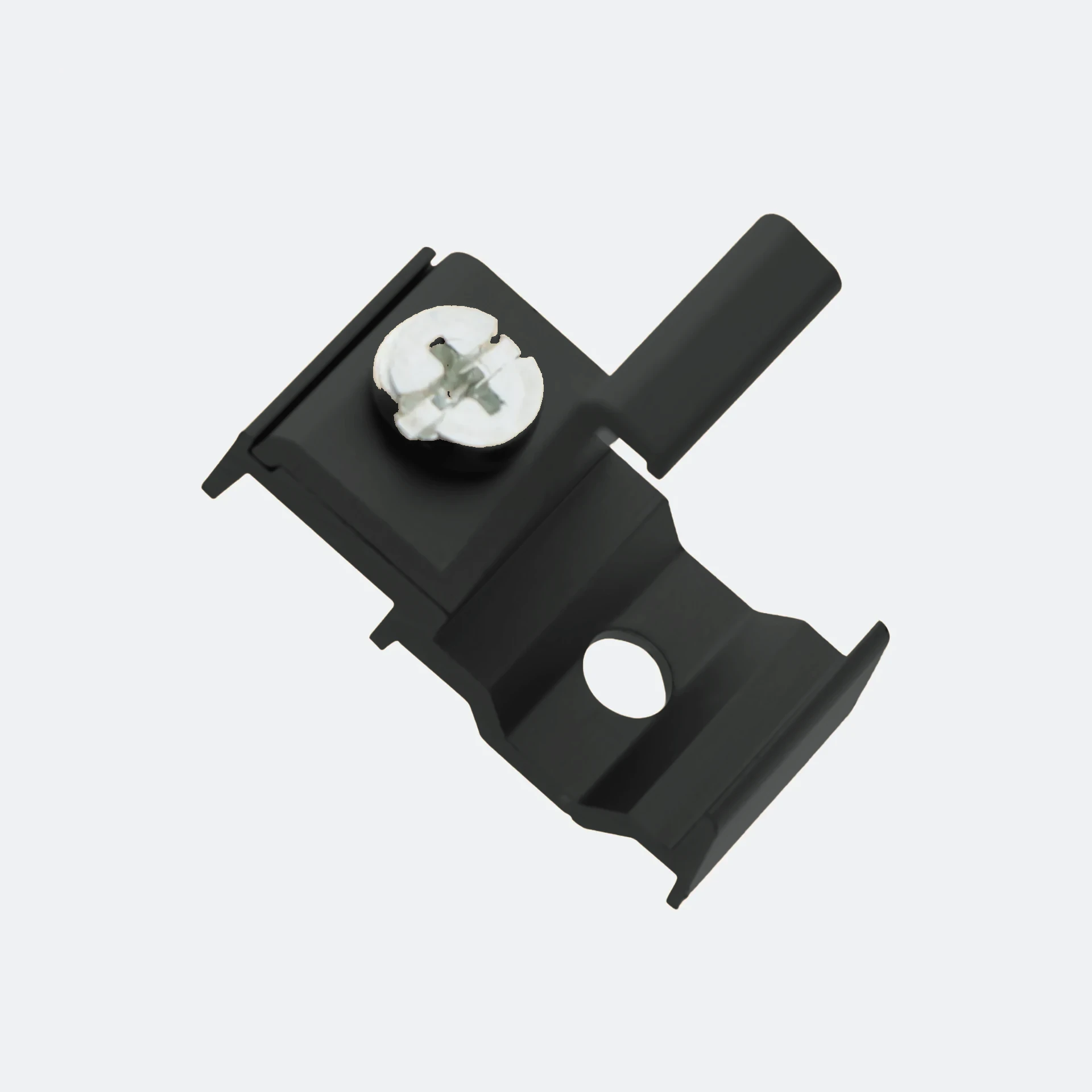 [B37553] SUPPORT PLAFOND SIMPLE 24x16 NOIR MAT RAL 9005