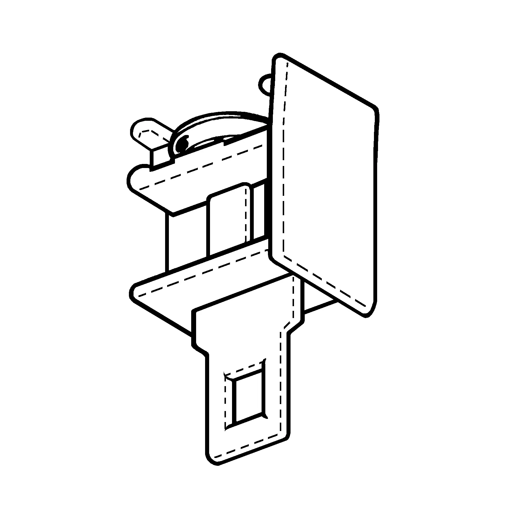 Poulie de renvoi polyamide (rail 100)