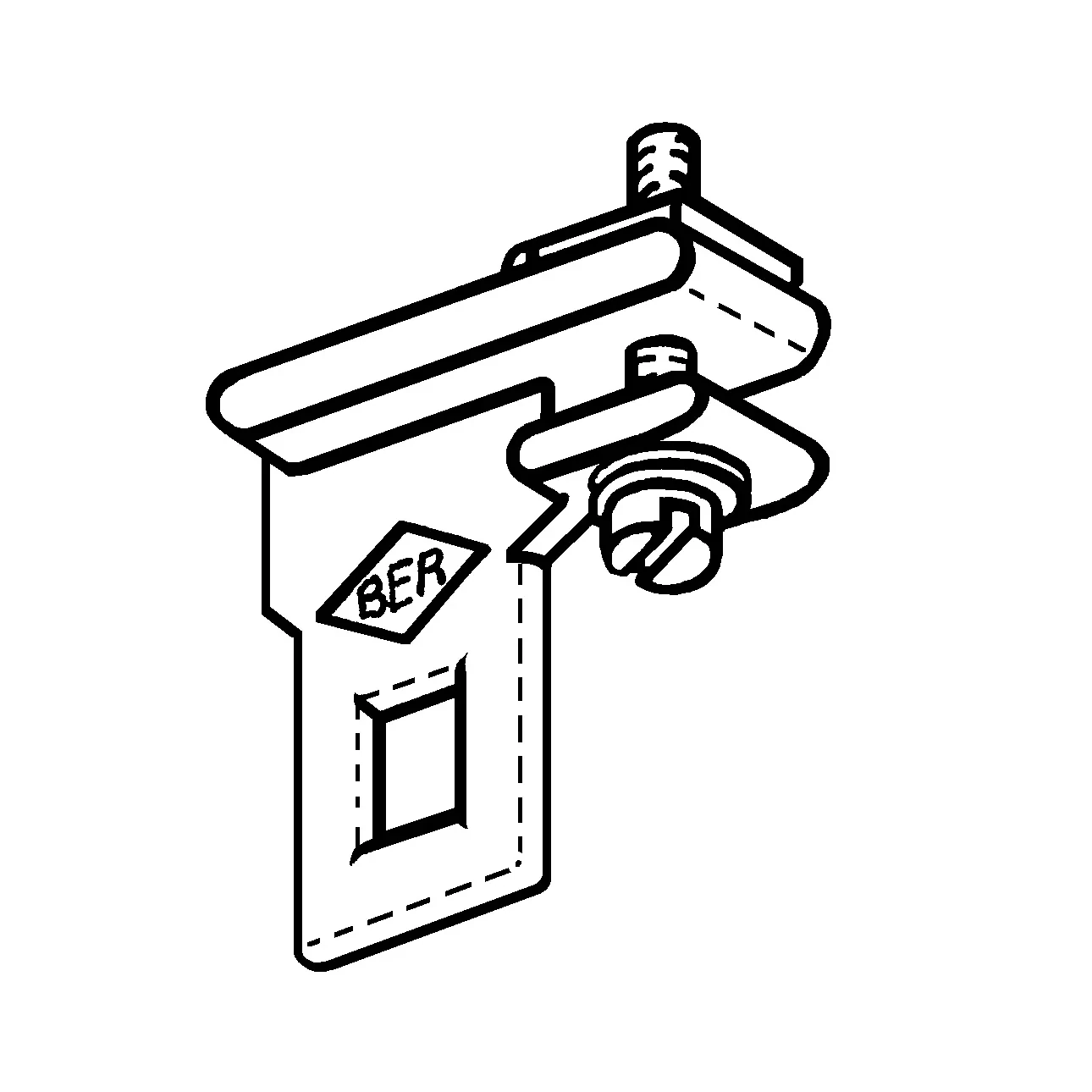 Fixe mobile en polyamide (rail 100)