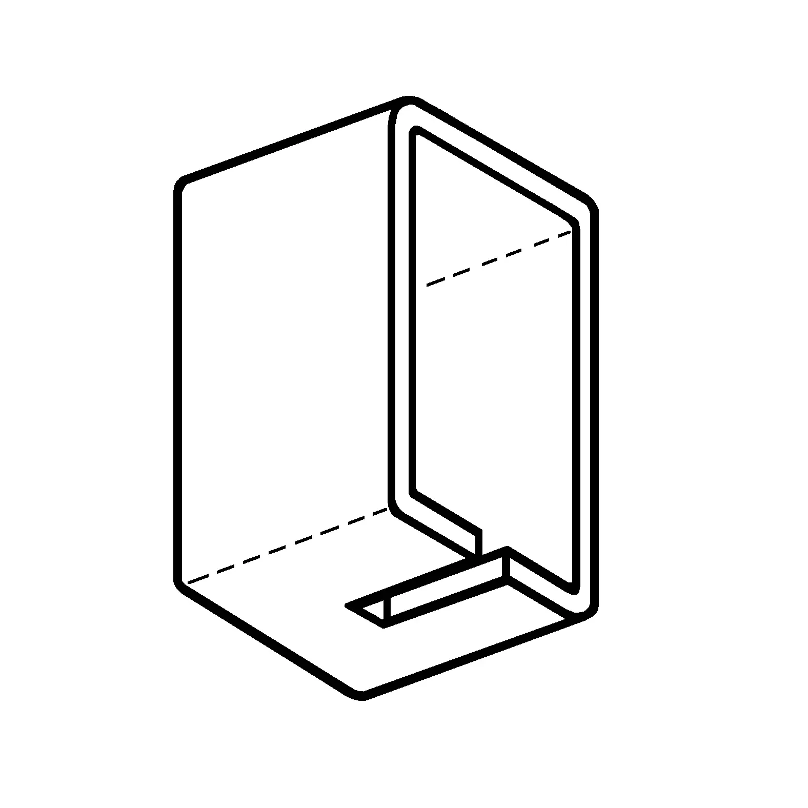[B03151] Embout en polyamide (rail 100) (Blanc, Paquet de 100)