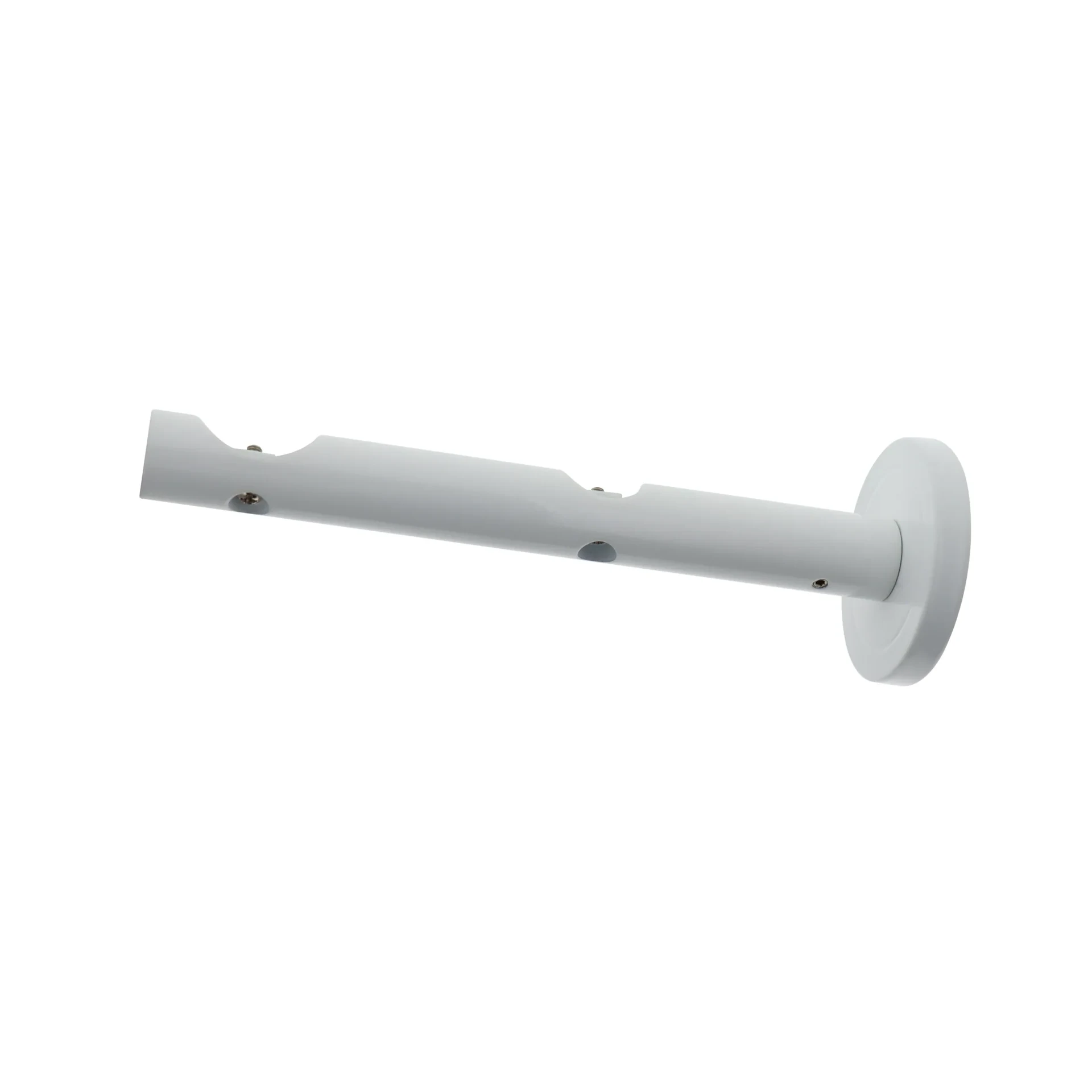 [B36591] Support berceau tube rail double R=16cm (Blanc)