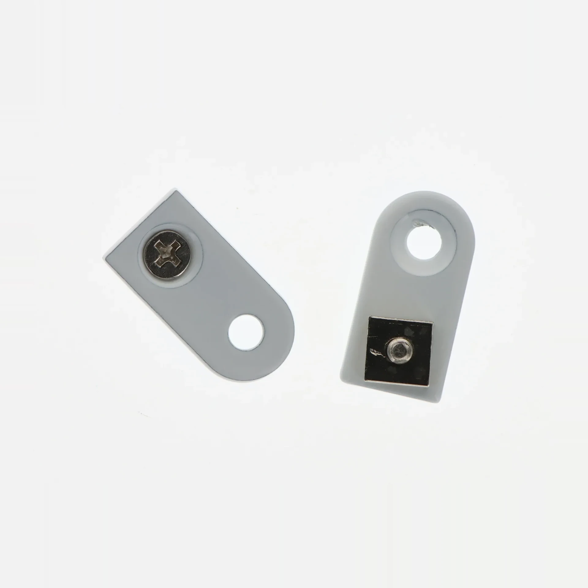 Lot de 2 supports plafond plat tube rail