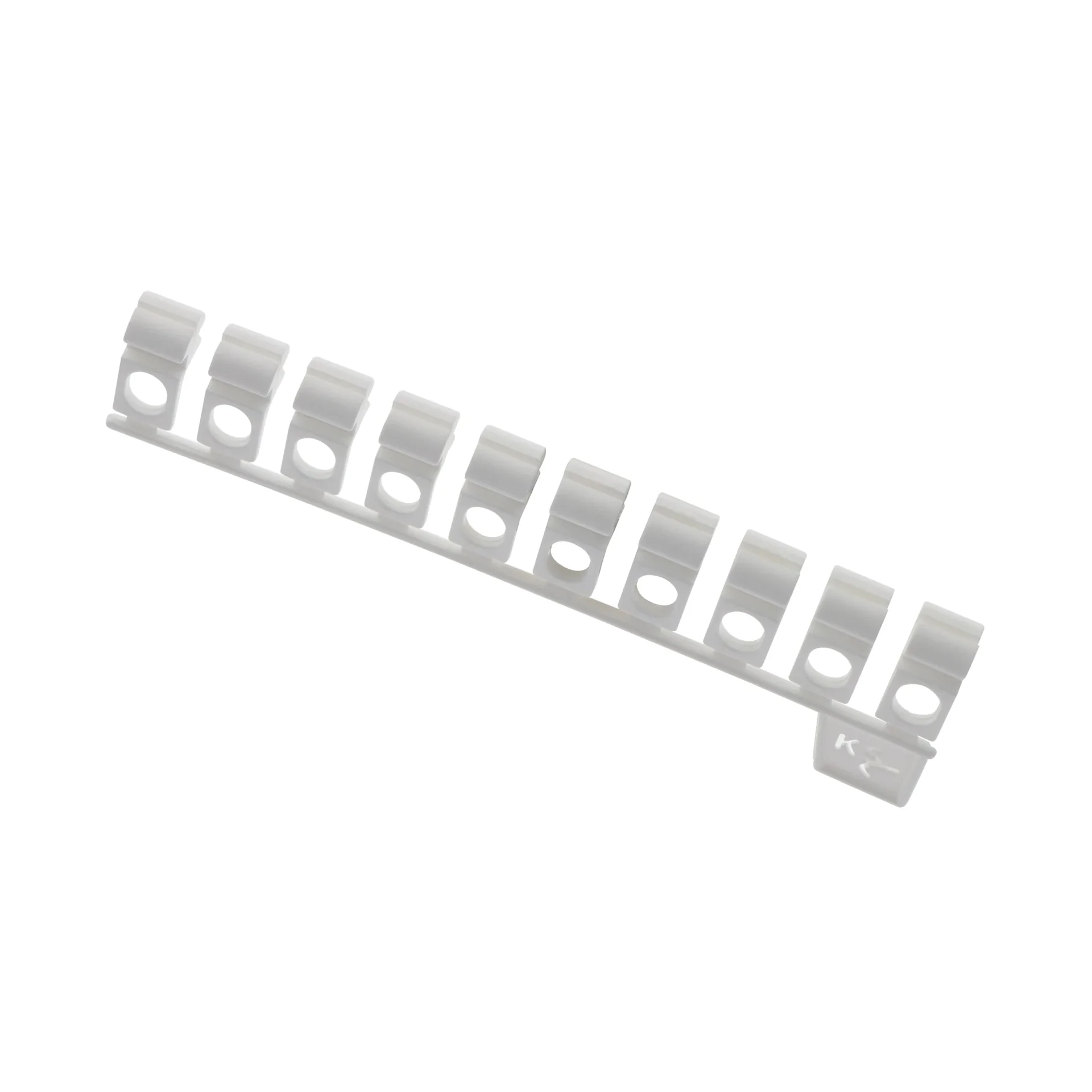[B31073] BARRETTE 10 GLISSEURS DSKS ASYMETRIQUES BLANC