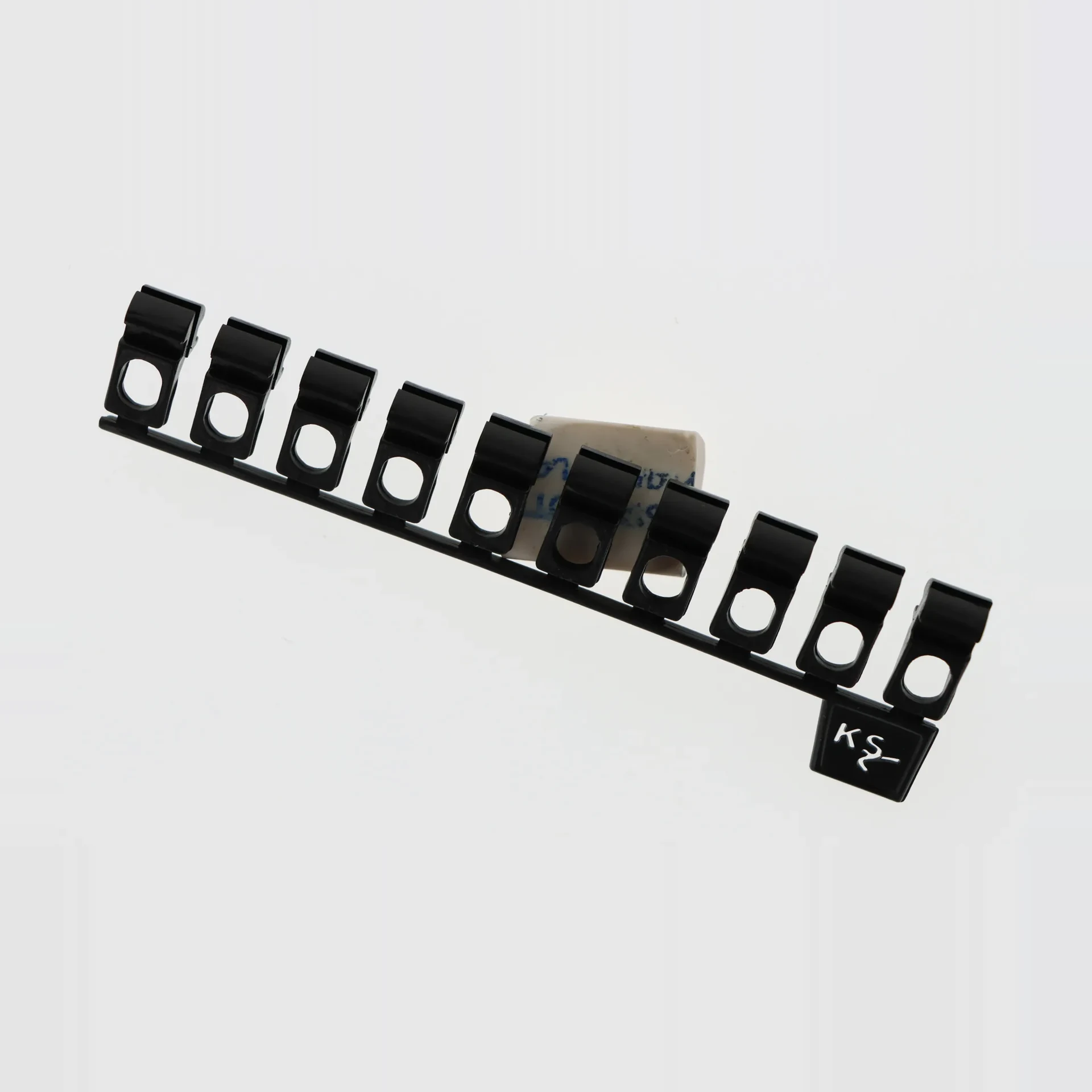 BARRETTE 10 GLISSEURS ASYMETRIQUES NOIR